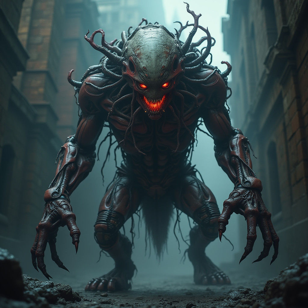 Giger-esque Frankenstein: Grotesque Biomechanical Horror