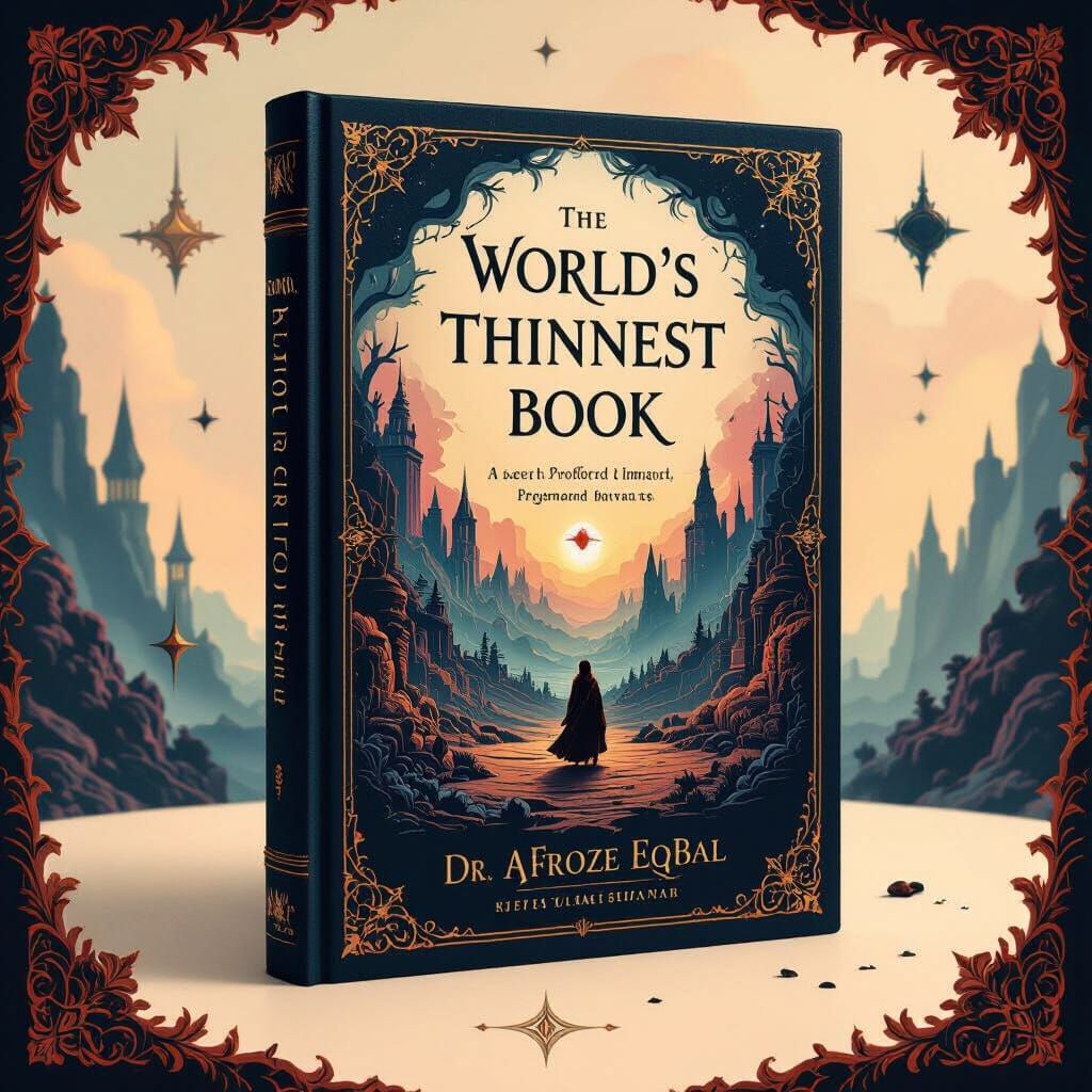 Mesmerizing Book Cover: World's Thinnest Book