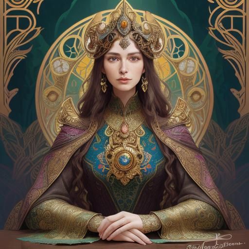 Anthropomorphic Frog Portrait in Mystical Forest