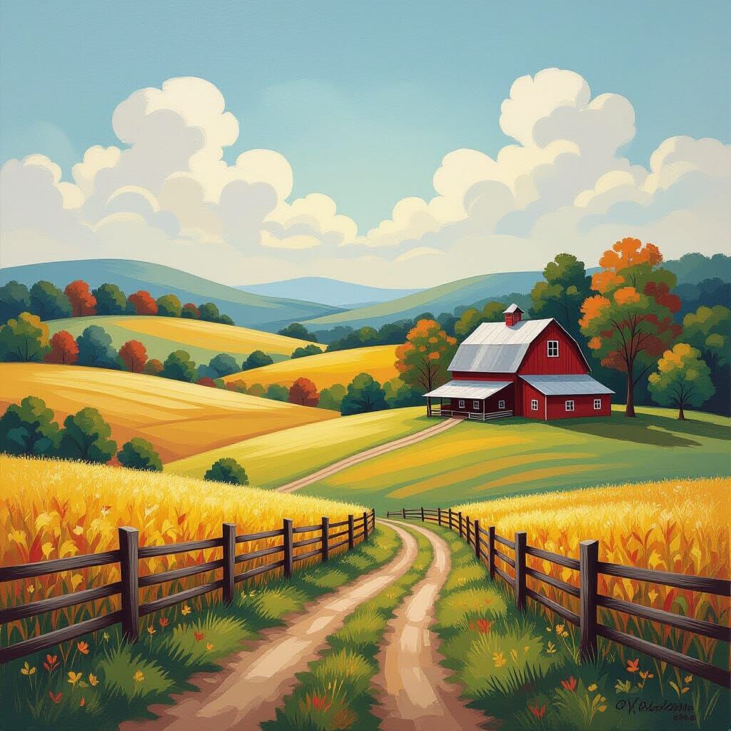 Magical Quirky Primitivism, farm, farmhouse, forest, rolling...