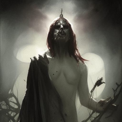 Sinister Figure in Dark Fantasy Style