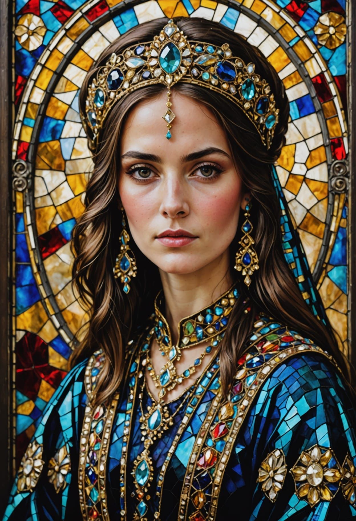 Ethereal Romanian Royalty in Vibrant Jewels and Embroidery