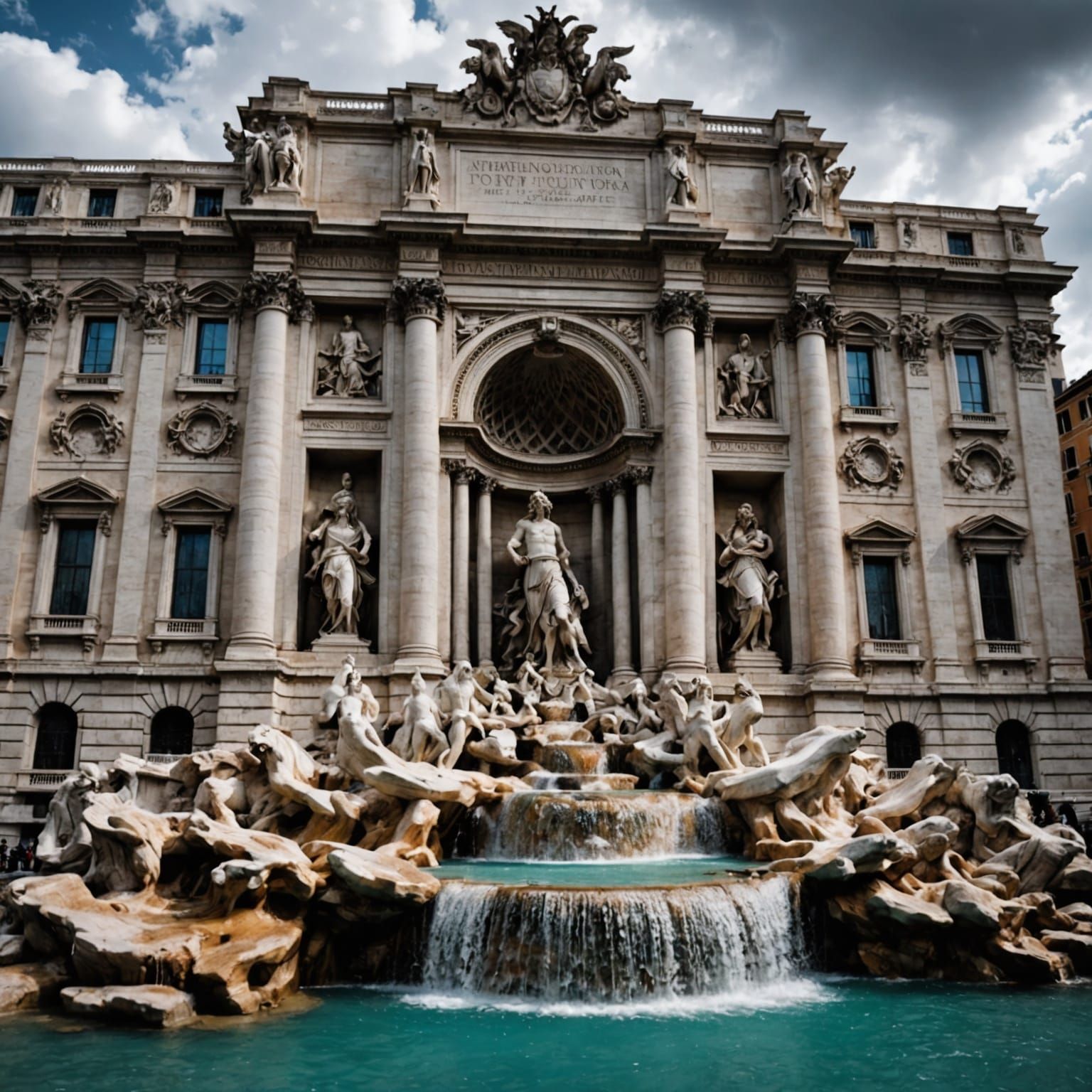 Hyperrealistic Trevi Fountain in High Definition