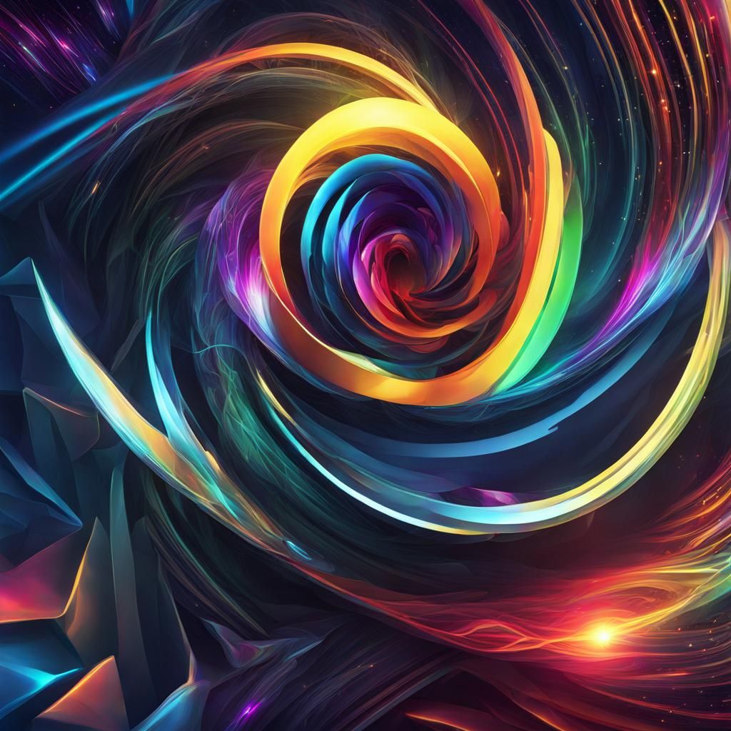 Vibrant Aura Abstract Wallpaper Design