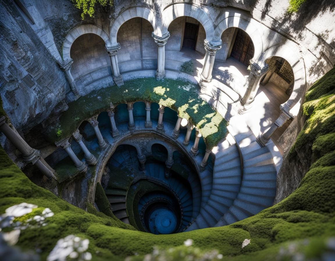 Quinta da Regaleira Initiation Well Spiral Staircase