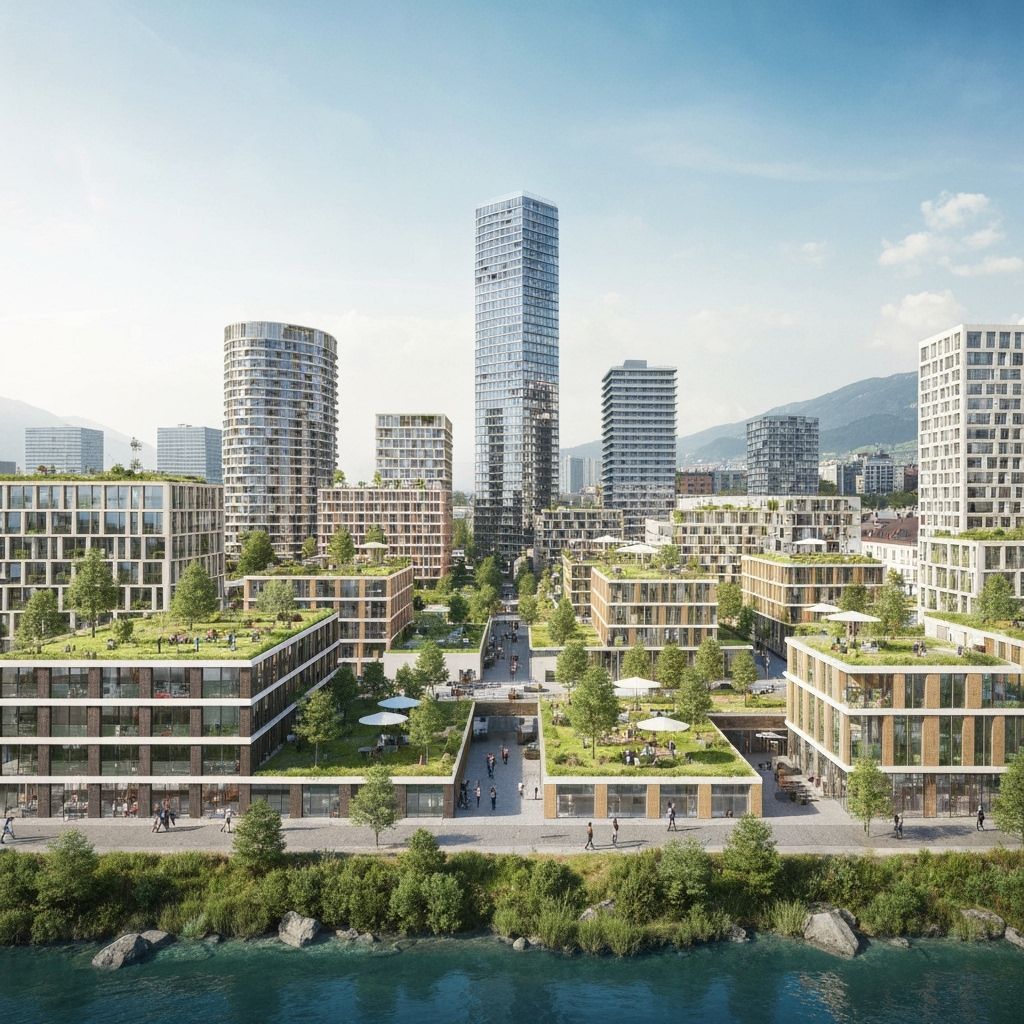 Modern Innsbruck Cityscape with Sustainable Architecture