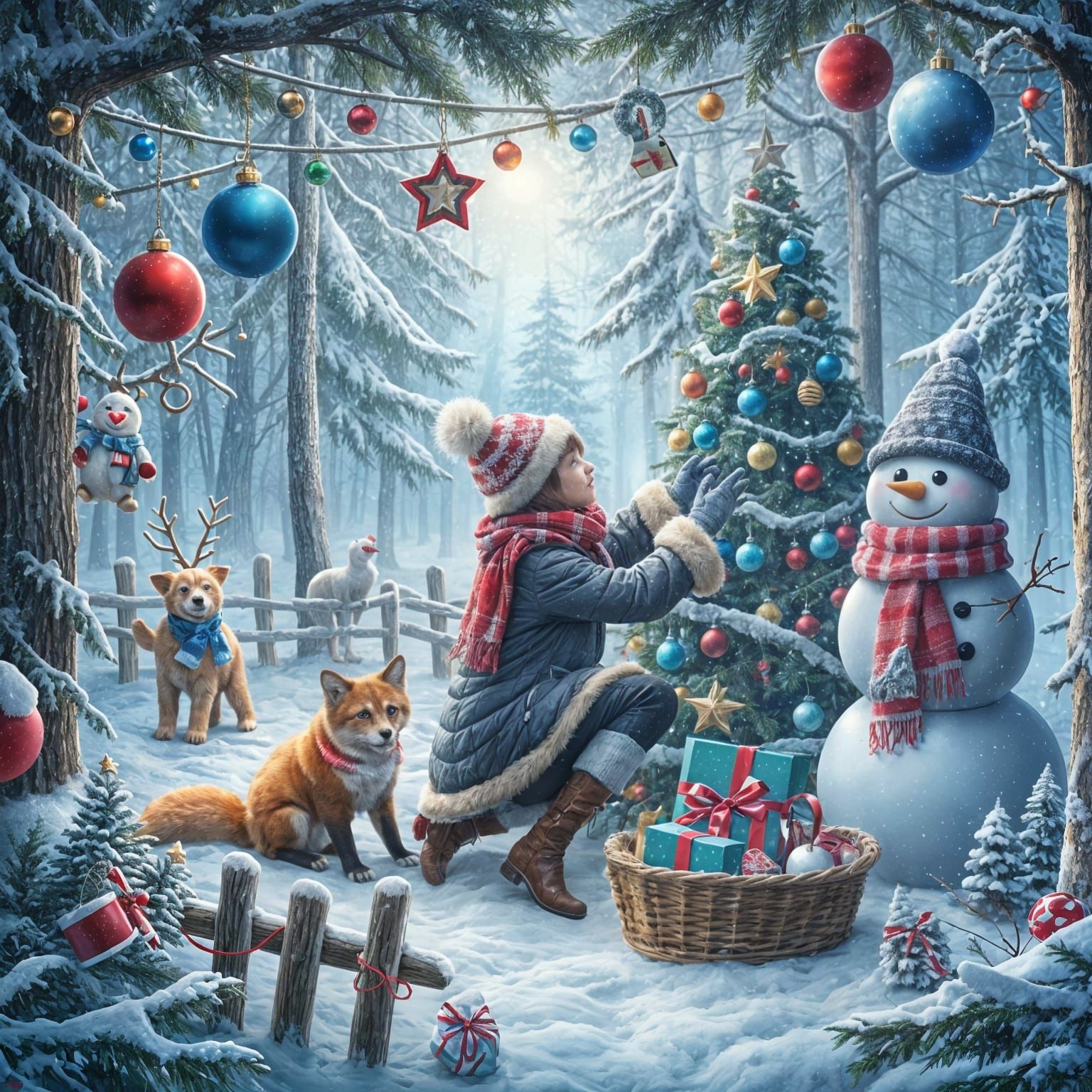 AI Generates Festive Christmas Preparations