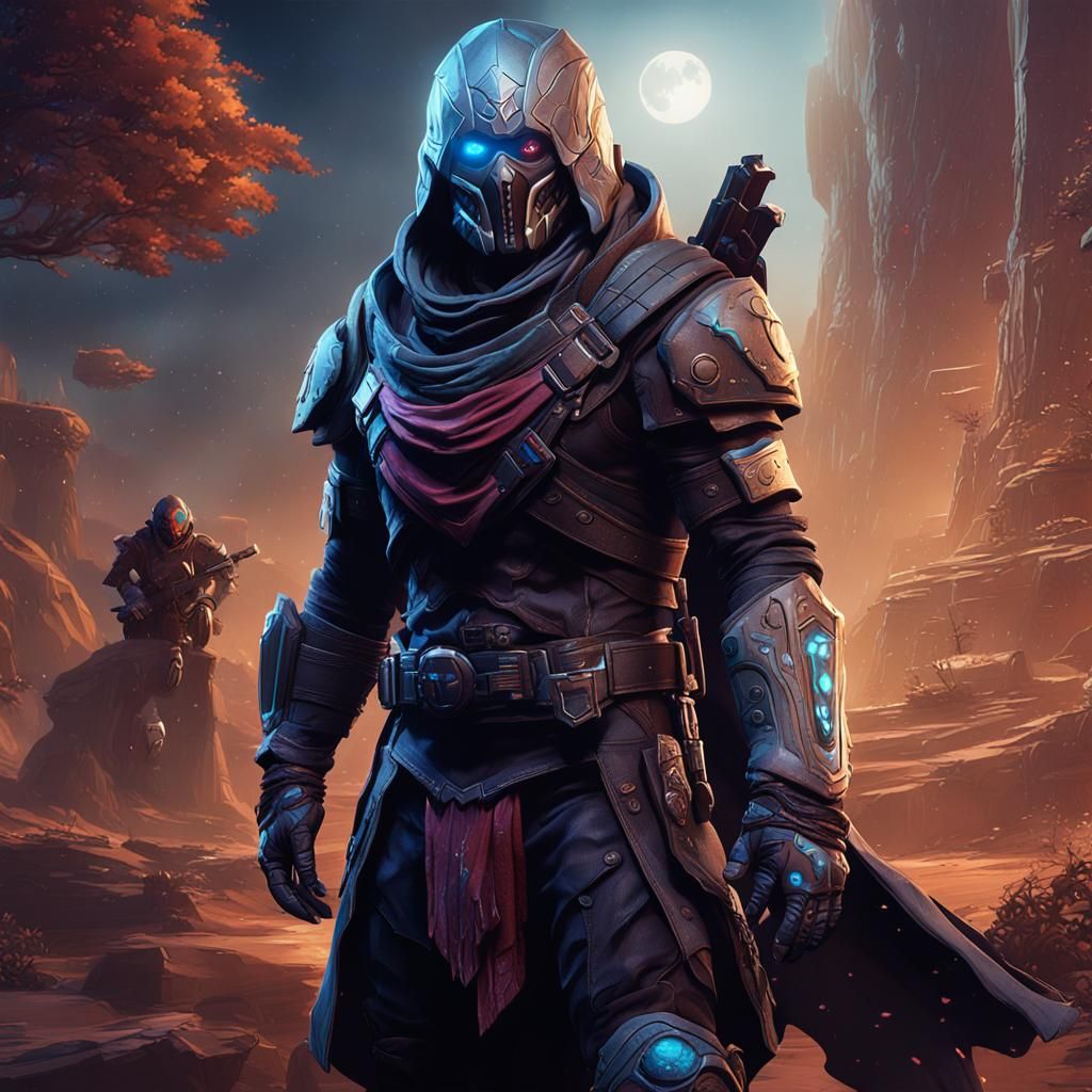 Cayde-6 Exo in Destiny 2: Detailed Matte Painting