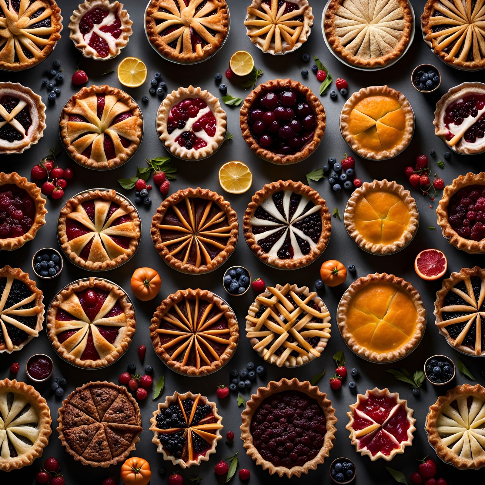 Fruit Pies (conceptual food photography)