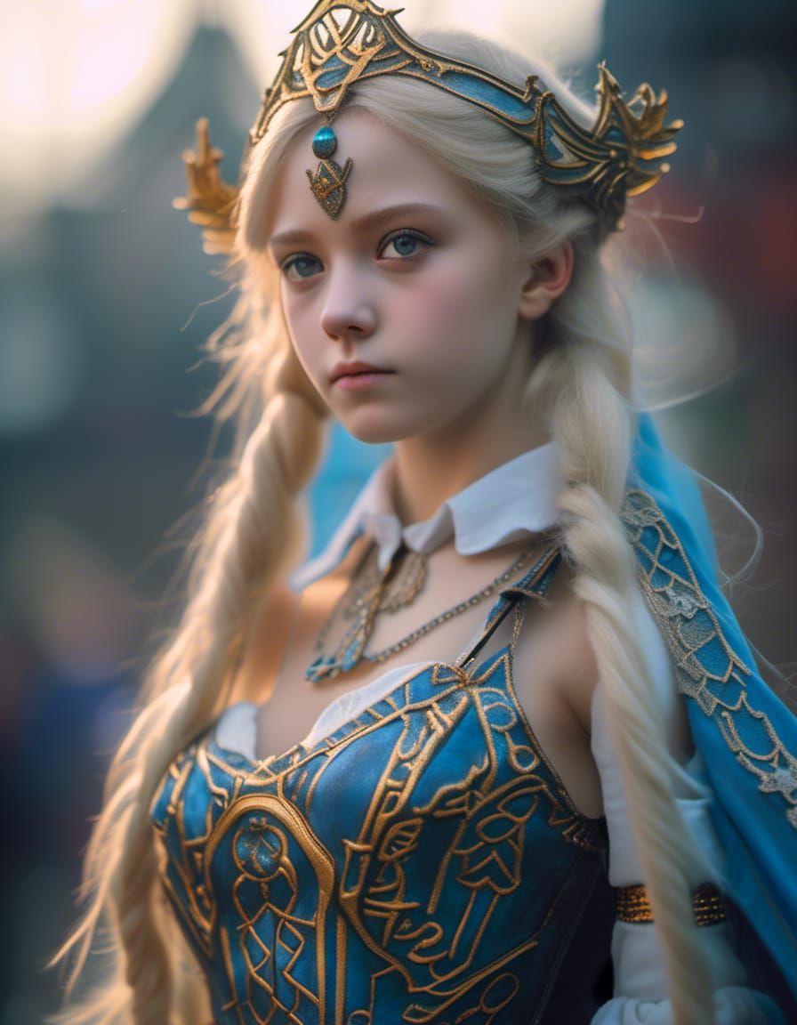 Hyperrealistic Portrait of a Young Ballerina