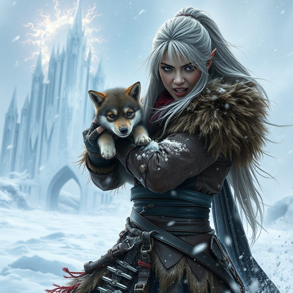 From hidden lands she appears