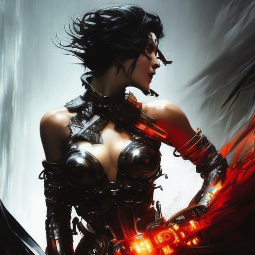 Hyperdetailed Portrait in Dark Fantasy Style