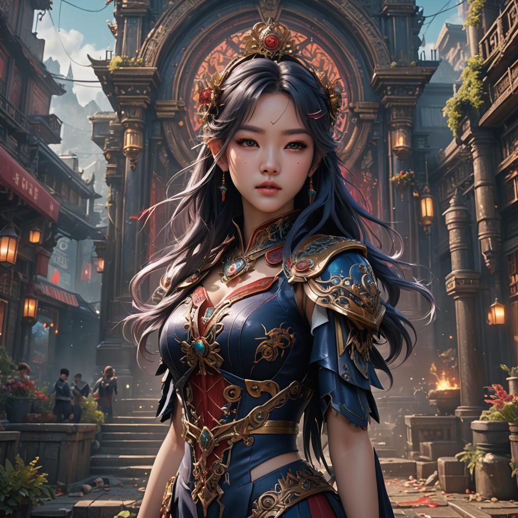 K-Pop Idol: Detailed Fantasy Concept Art