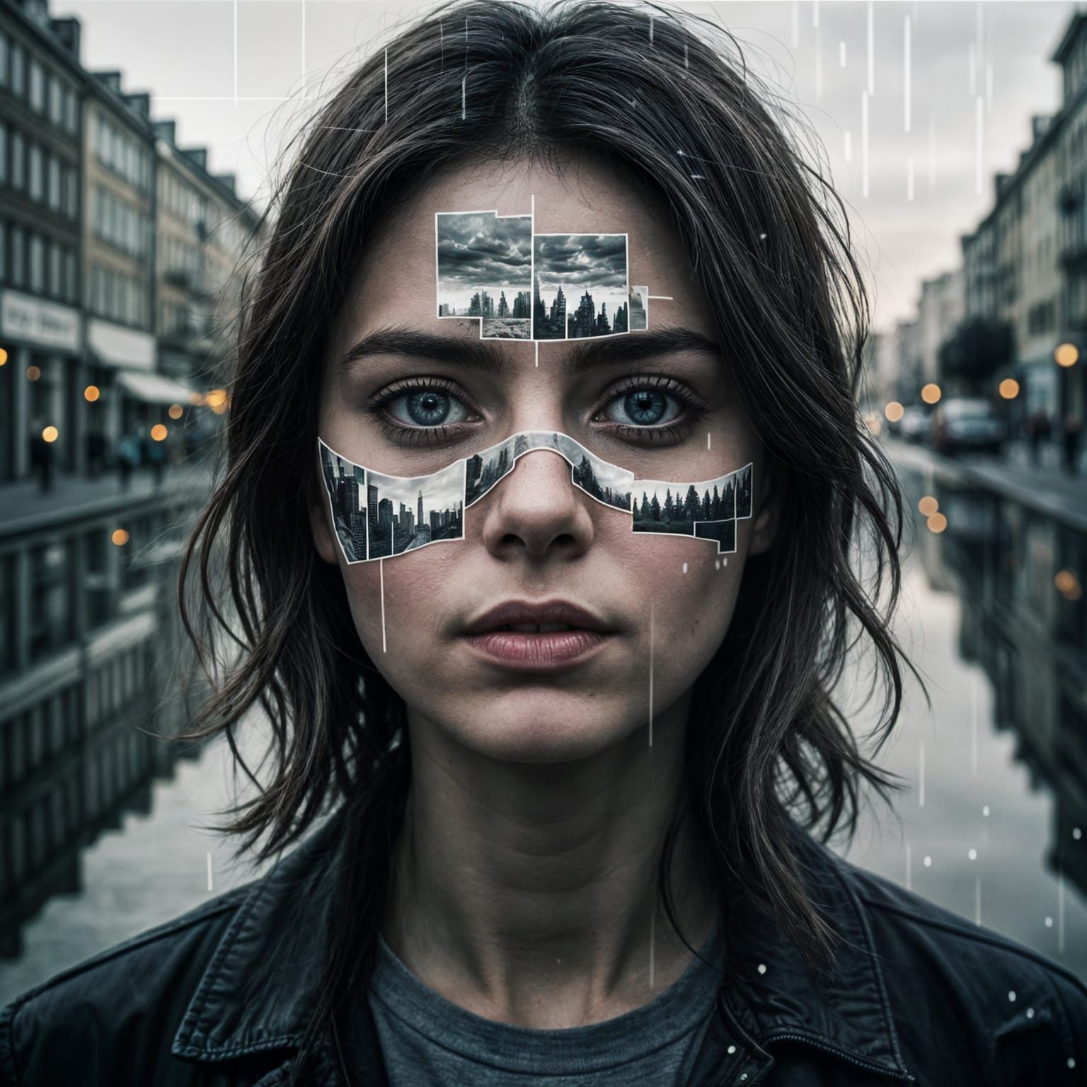 Introspective Double Exposure Reflecting on Past Mistakes