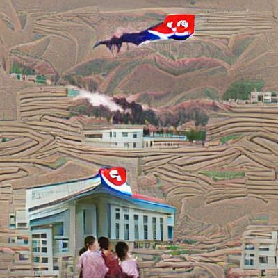 AI Interpretation of North Korea Landscape