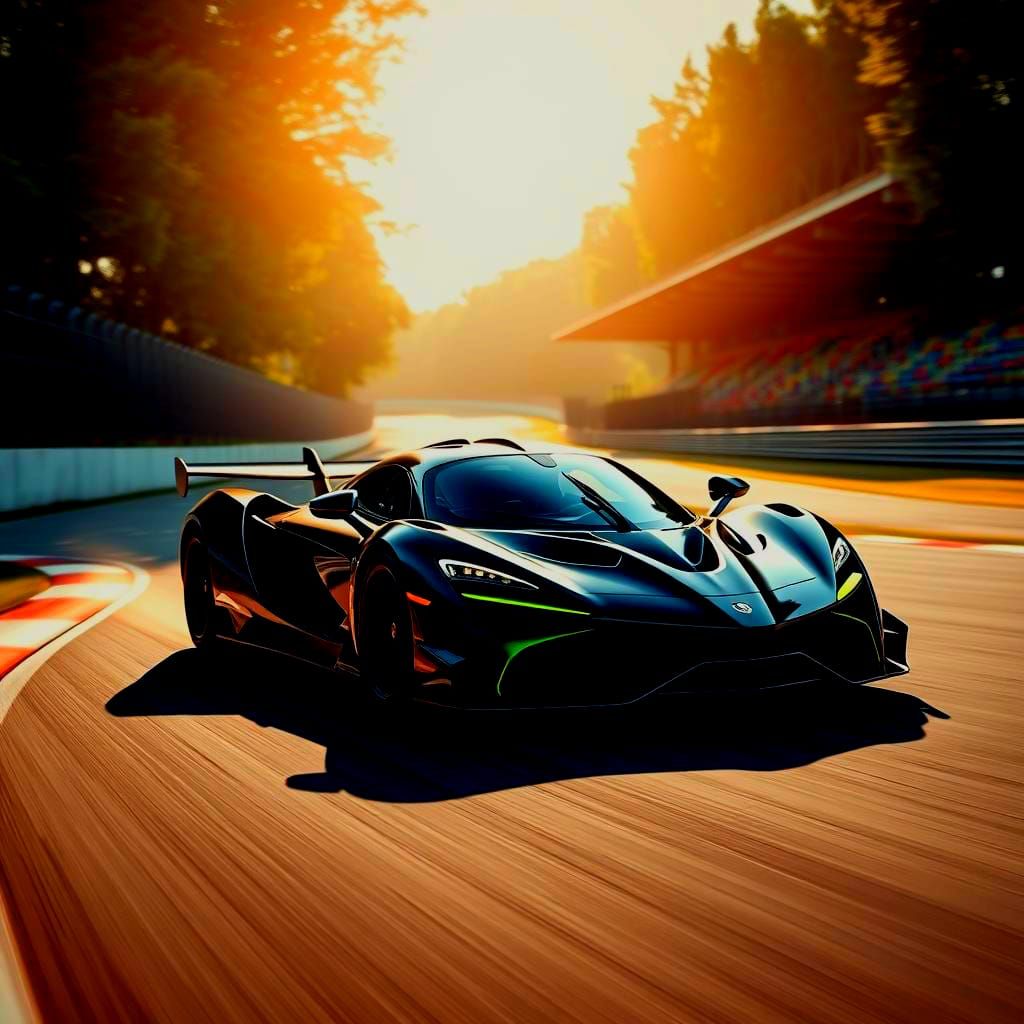 Hypercar on Racetrack: Professional Automotive Photography
