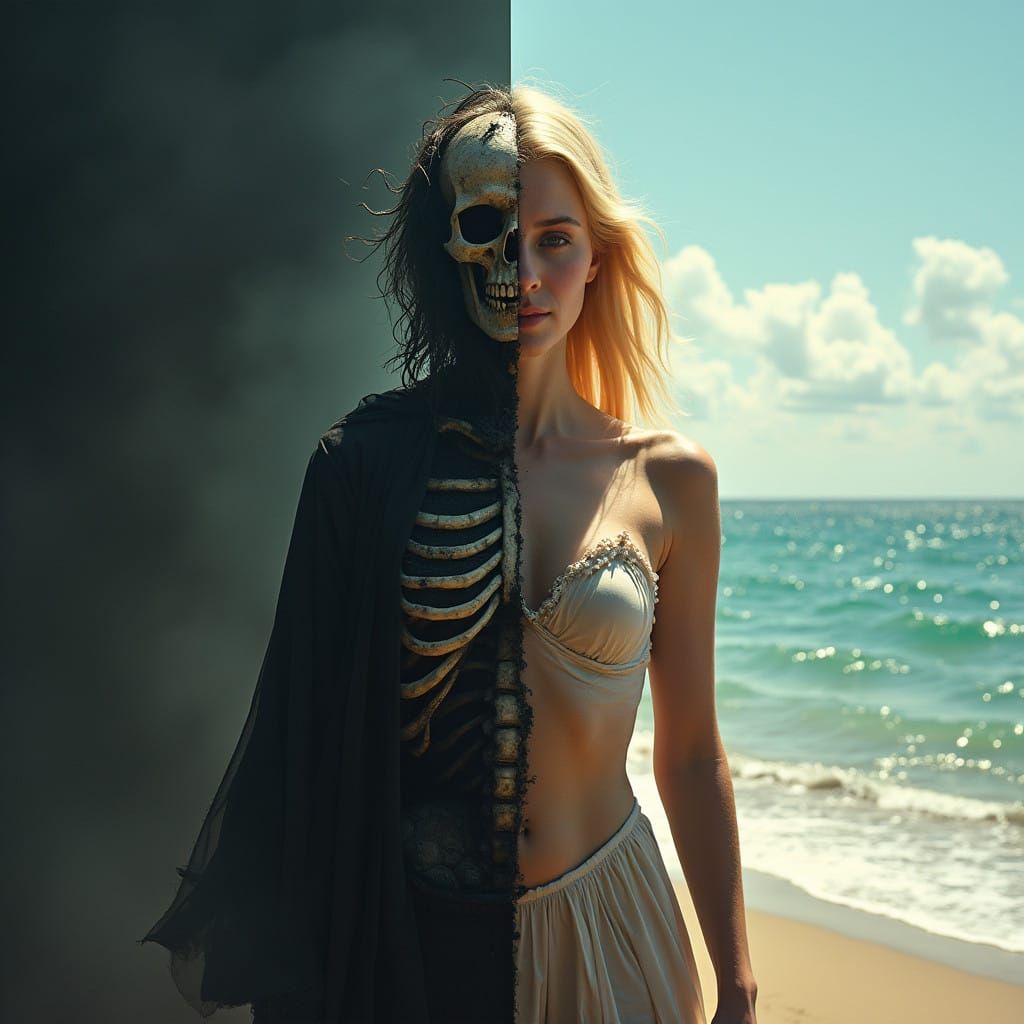 Life and Death Unite: Jarring Dichotomy in Eerie Contrast