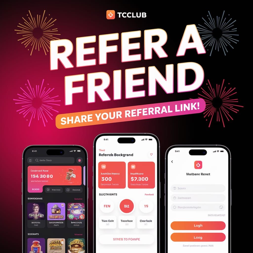 Vibrant Referral Program Graphic with Fireworks