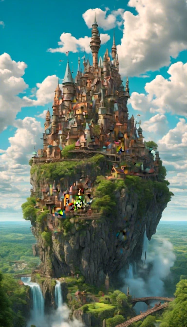 Howl's Moving Castle: 3D Shaded Rendering