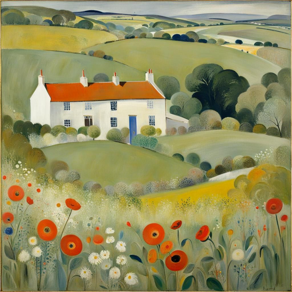 Harmonious Abstract Expressionist Painting