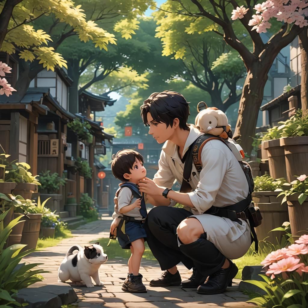 Cute Boy Trained in 3D Anime Art