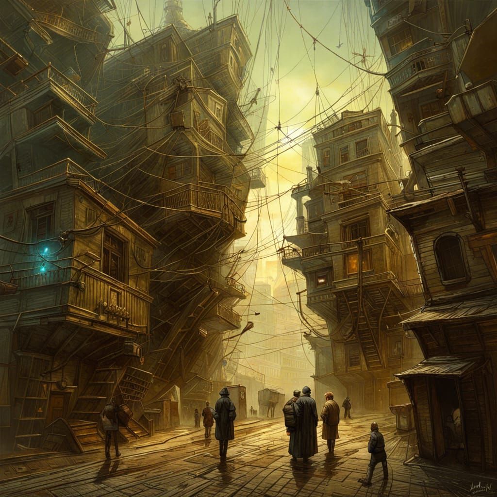 Geographic Virtualization Brawl: Sci-Fi Horror Artwork