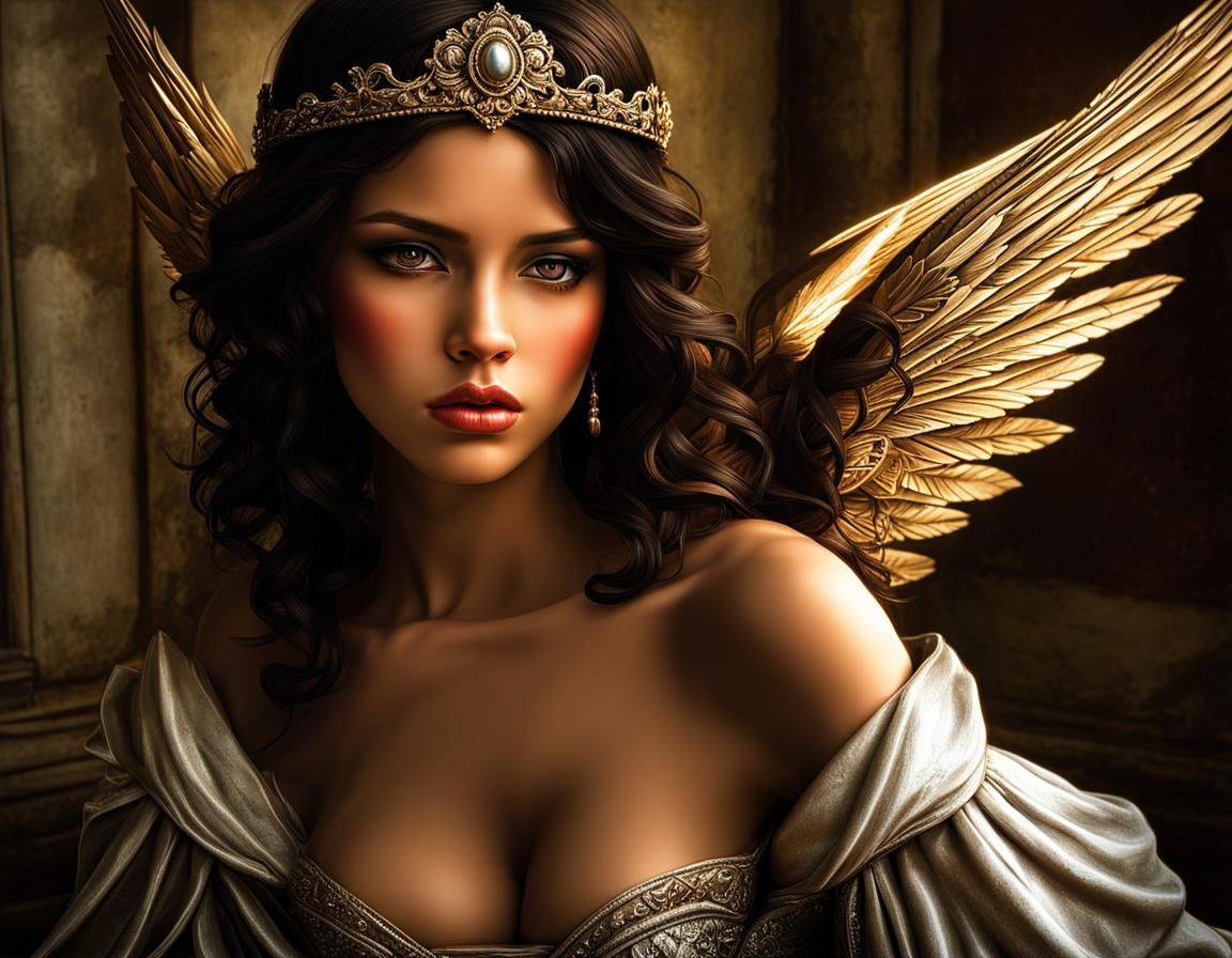 Fallen Angel with Broken Halo in HDR