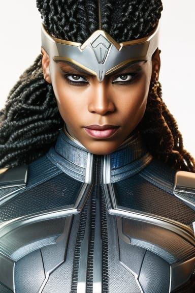 Marvel's Storm: Braided African Queen Portrait