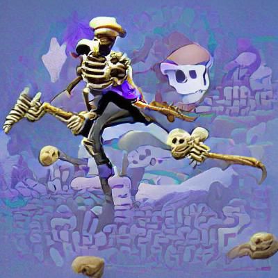 AI Interpretation of Skelebones Jones
