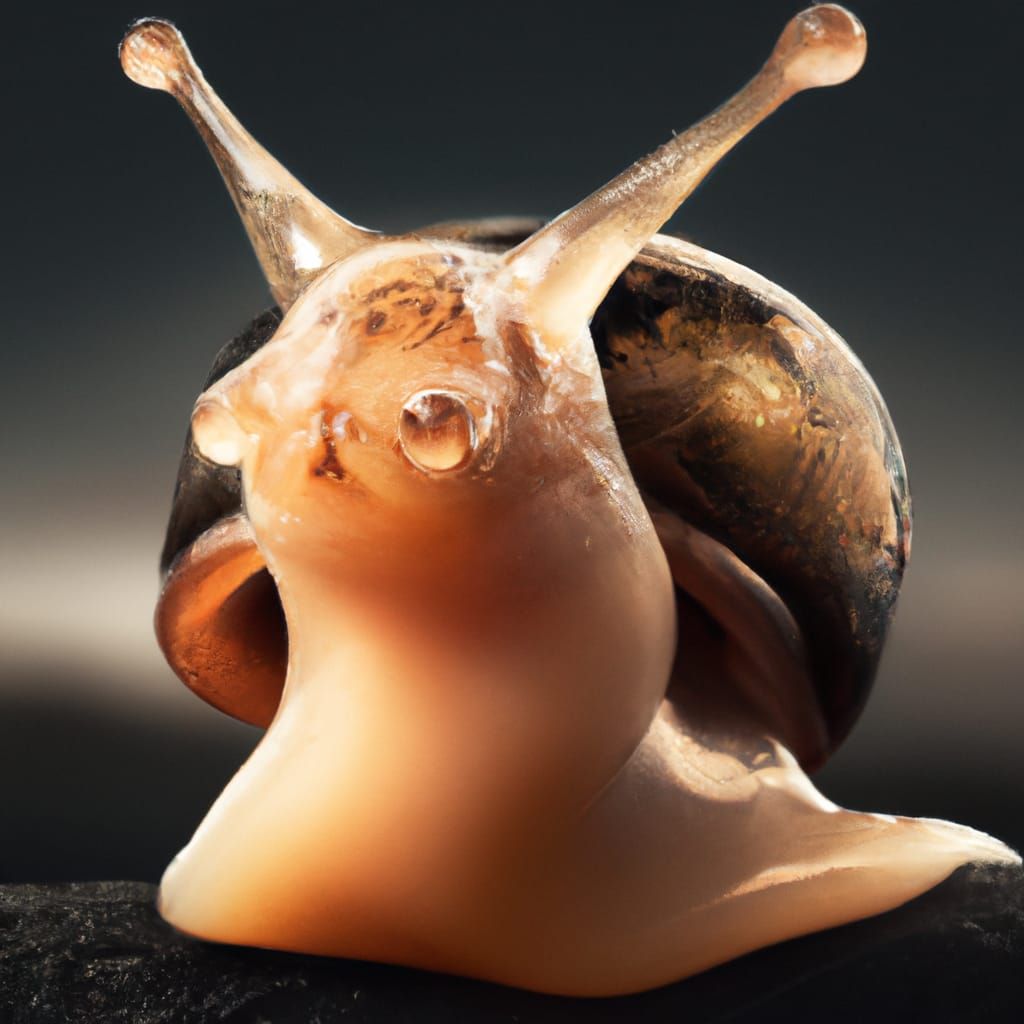 Adorable Baby Snail Macro Photography in 8K