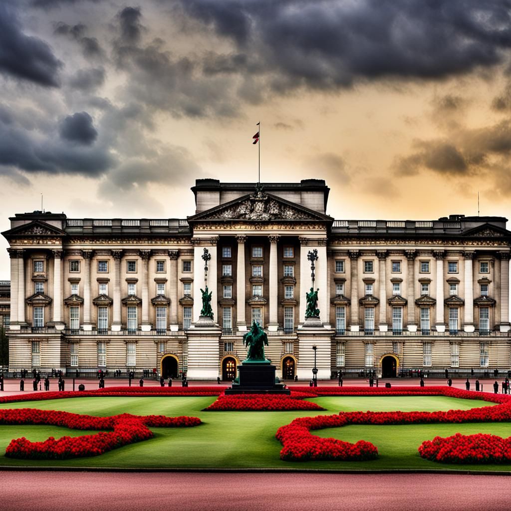 Buckingham Palace in London..