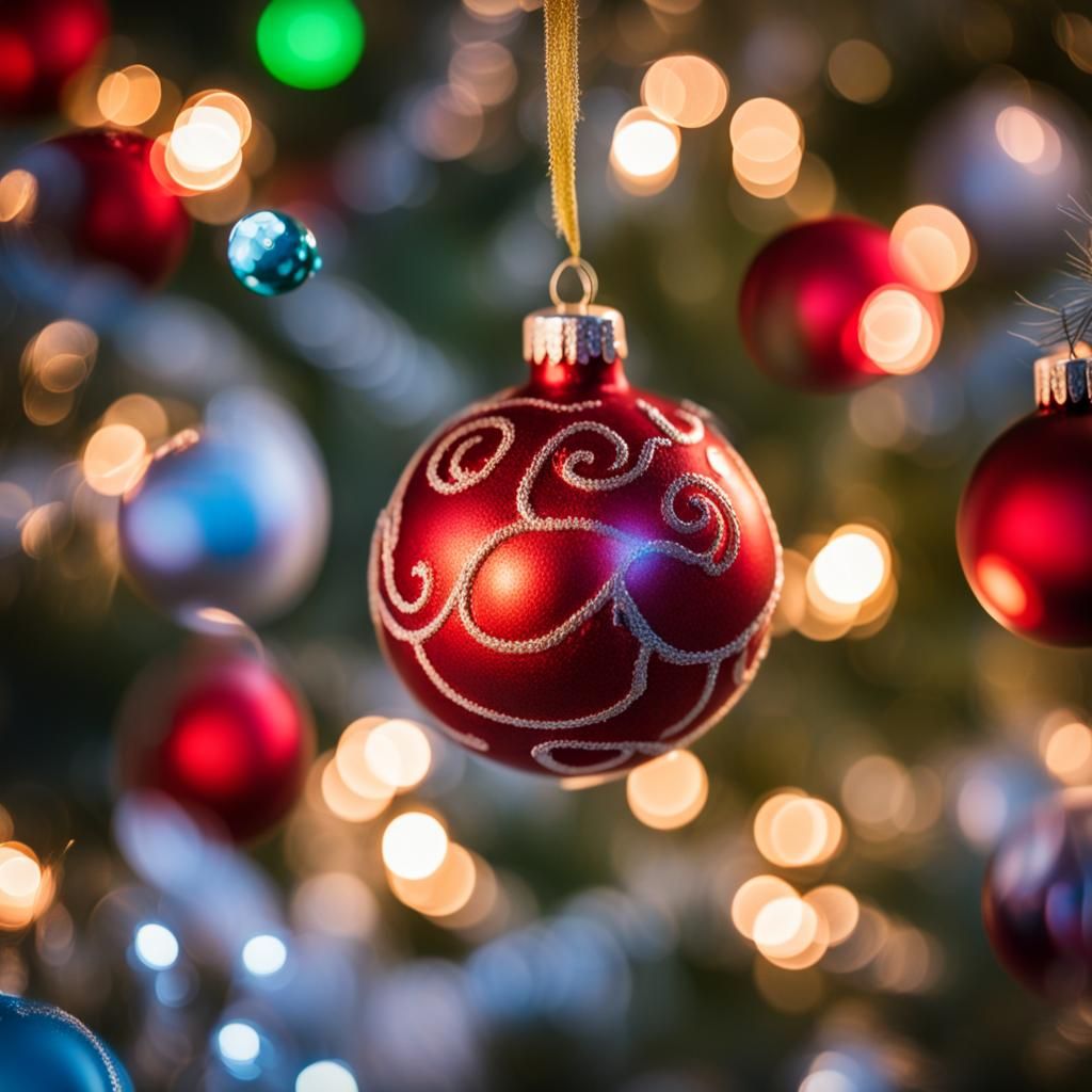 Festive Christmas Ornaments: Professional Photography
