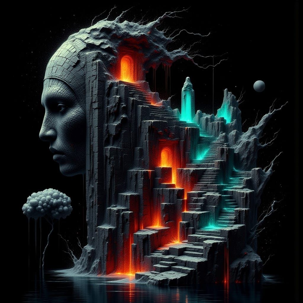 Seven Wonders Emerge as Abstract Neon Art