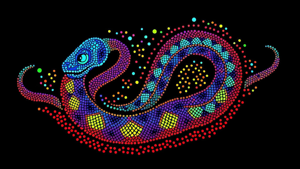 Rainbow Serpent: 3D Aboriginal Art in Blacklight Mosaic