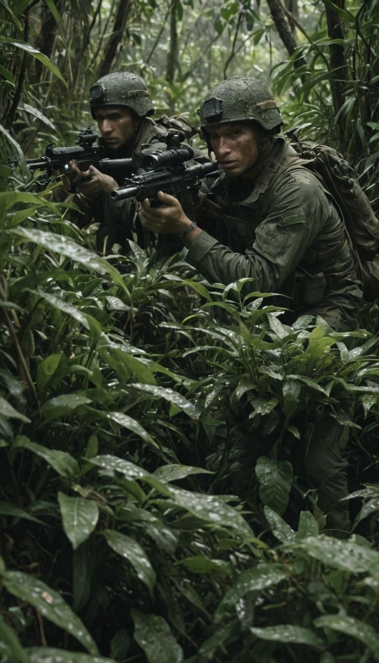 Brazilian Special Forces in Jungle, Cinematic Style