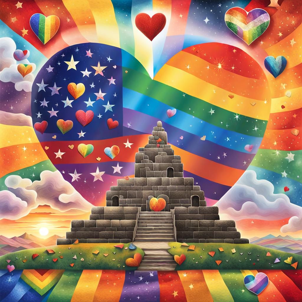 Pride Collage: Strength and Resilience in Digital Art