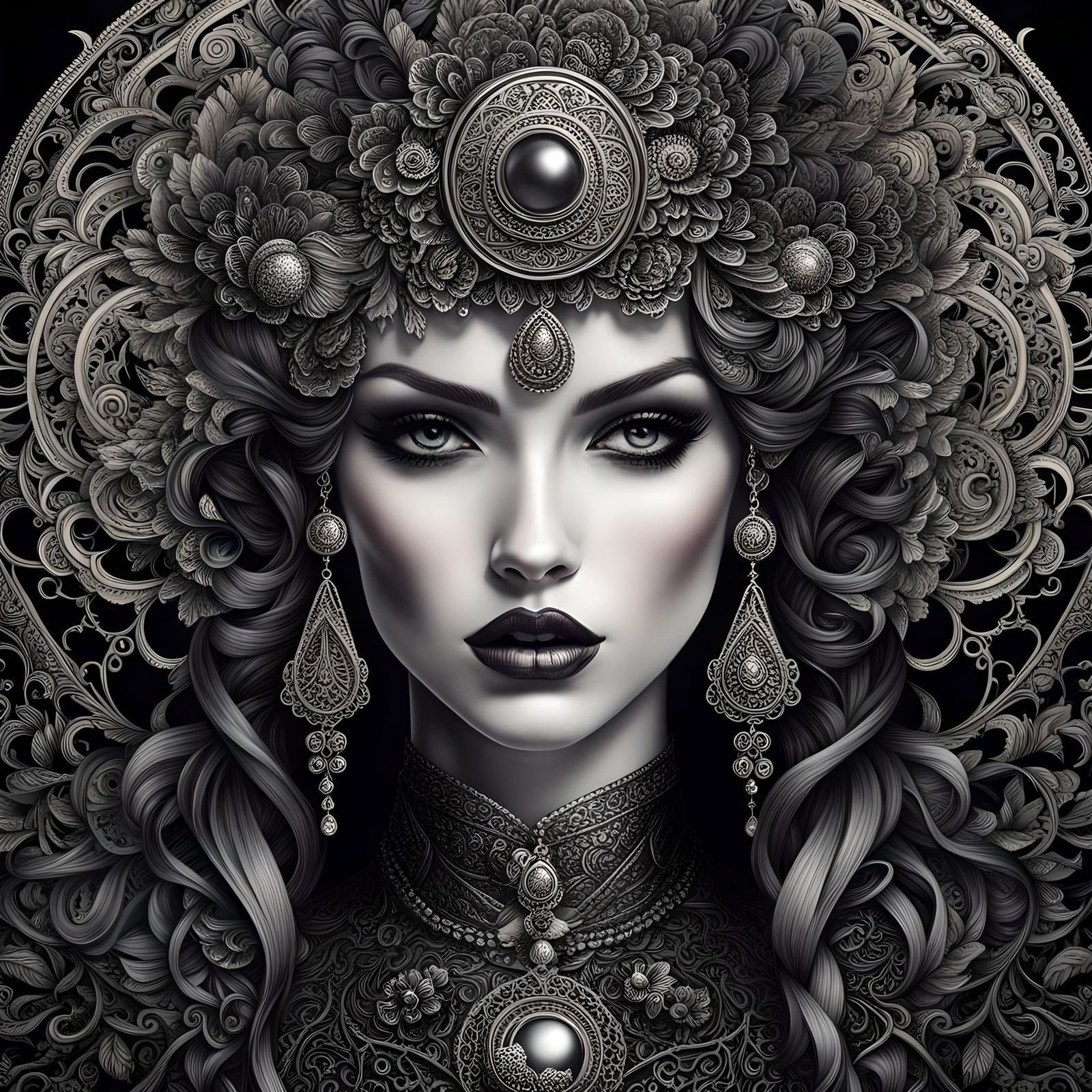 black and grey