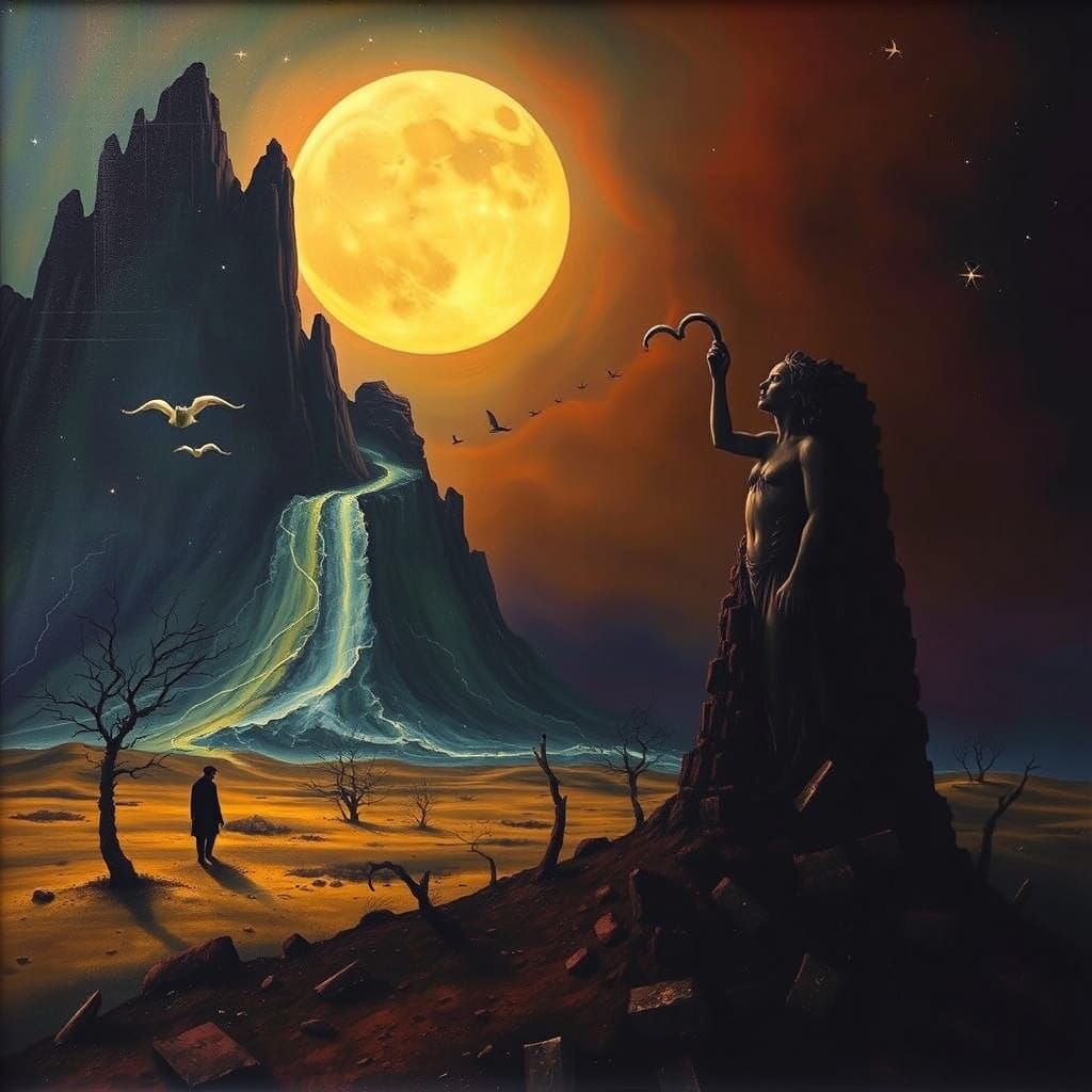 Surreal Dark Fantasy Dreamscape