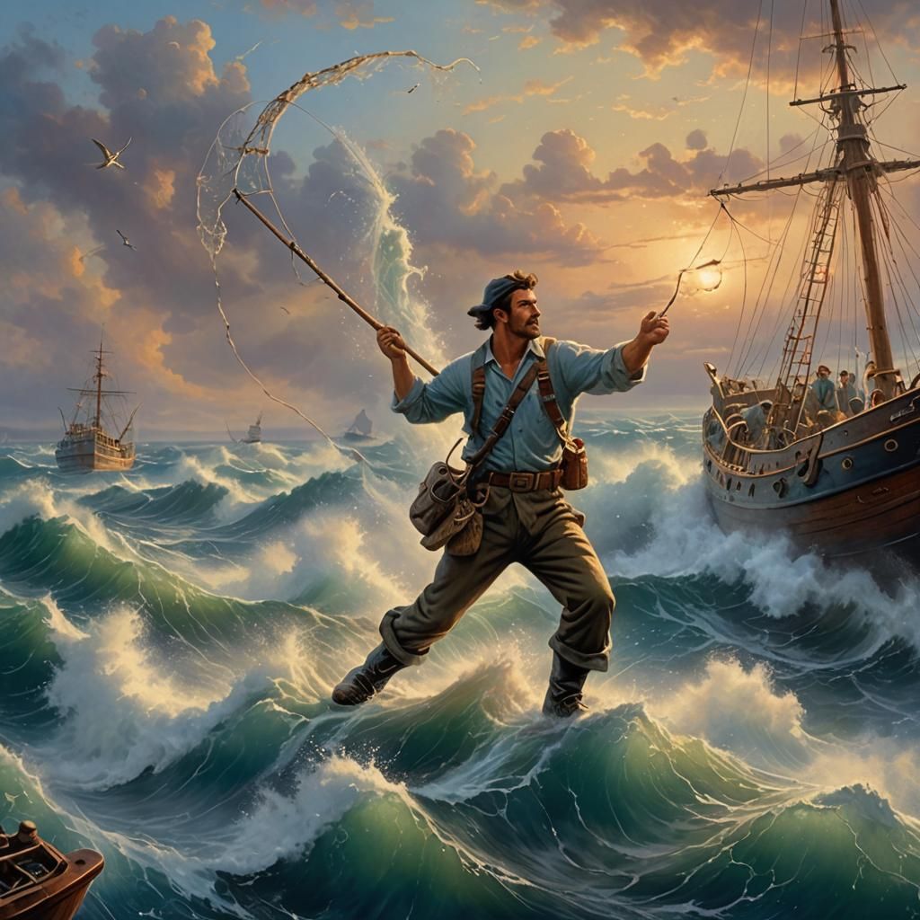 Fisherman's Battle: Ethereal Fantasy on the High Seas