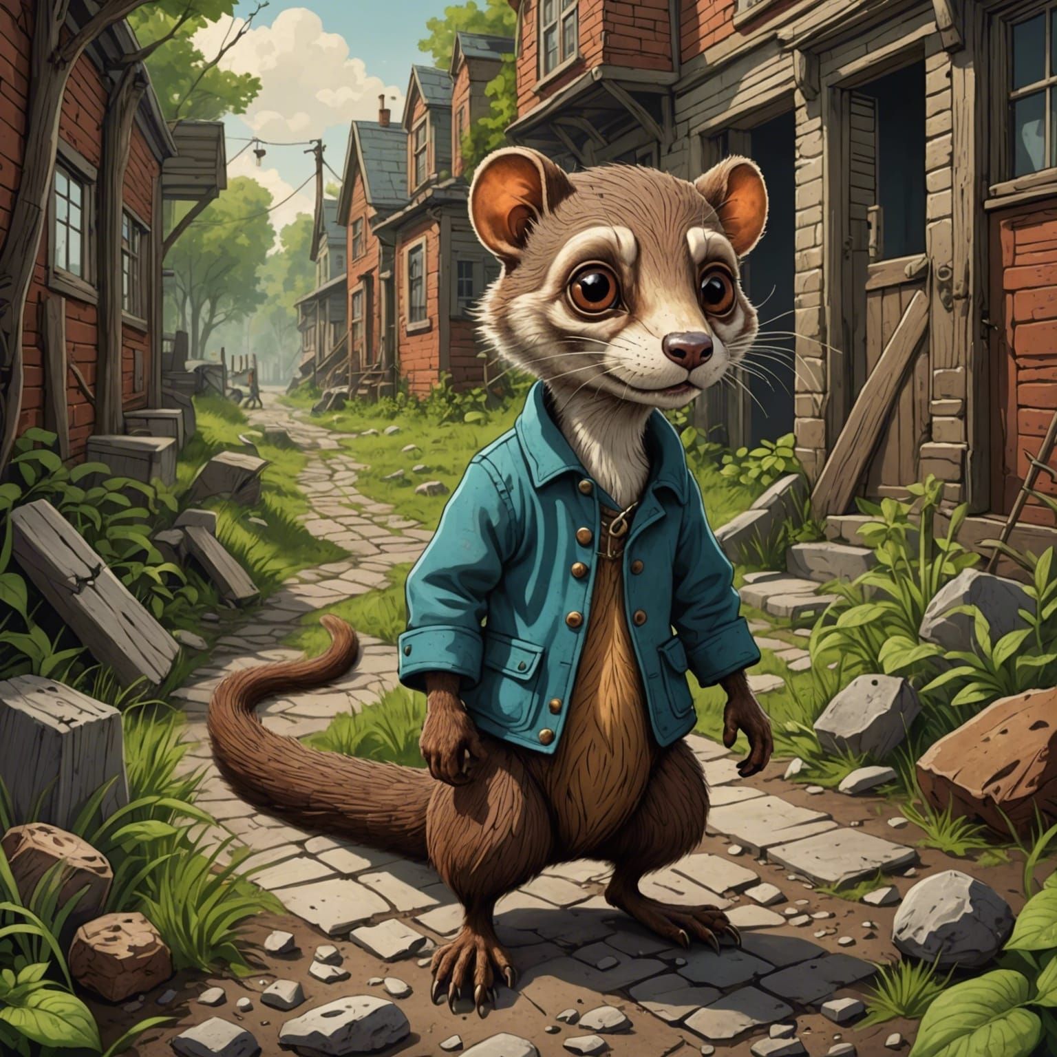 Insane Weasel Escapes: 2D Children's Cartoon