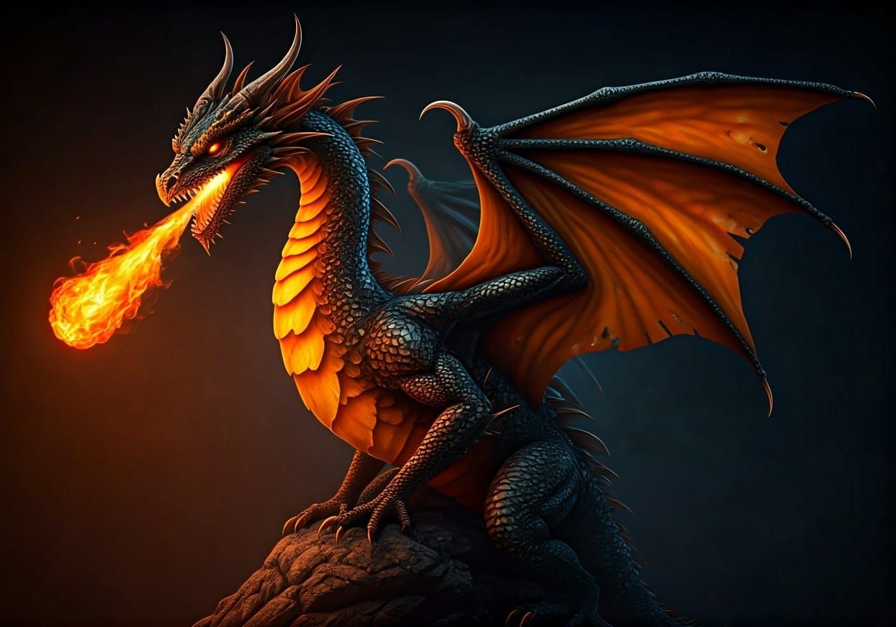 Dragon Jack-o-Lantern Hybrid in Photorealistic Style