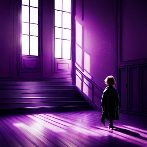 Evocative Purple Liminal Childhood Space