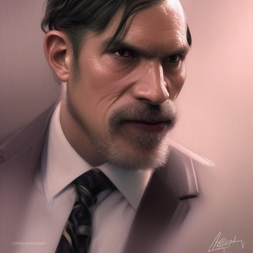 Ape in Suit: Surreal Fantasy Art Portrait