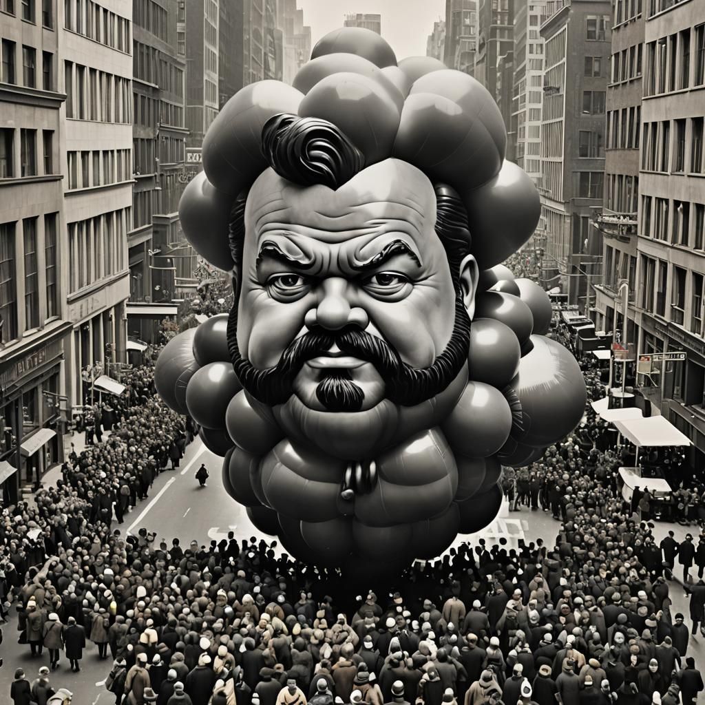 Orson Welles Balloon in Thanksgiving Day Parade