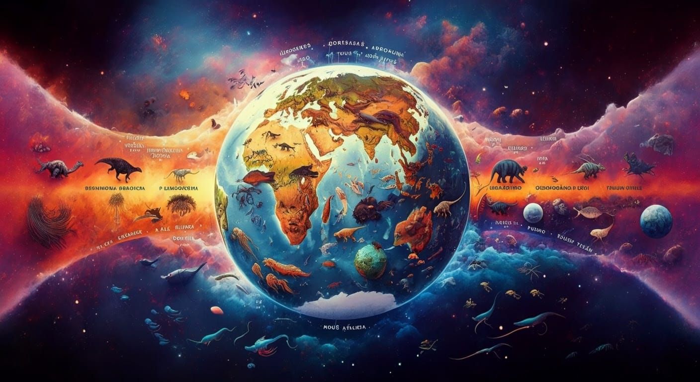 Geologic Time on Earth: A Vibrant, Swirling Odyssey