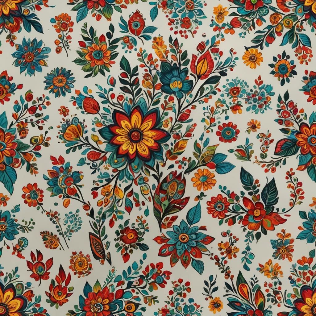 Colorful Abstract Hand Art Painting