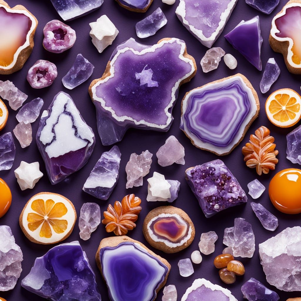 Candy-Like Rock and Crystal Formations