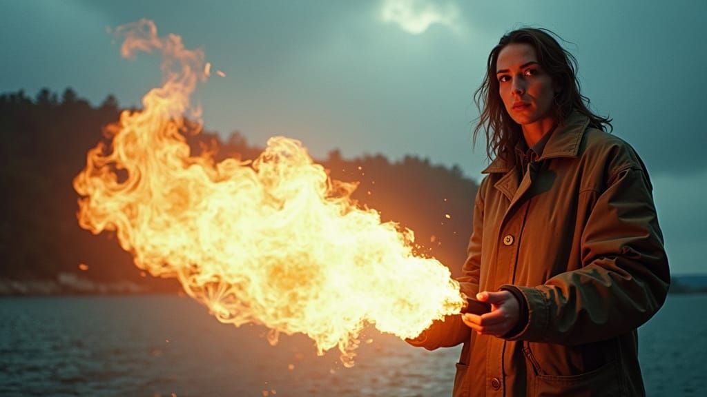 Epic Cinematic Film Still with Atmospheric Lighting