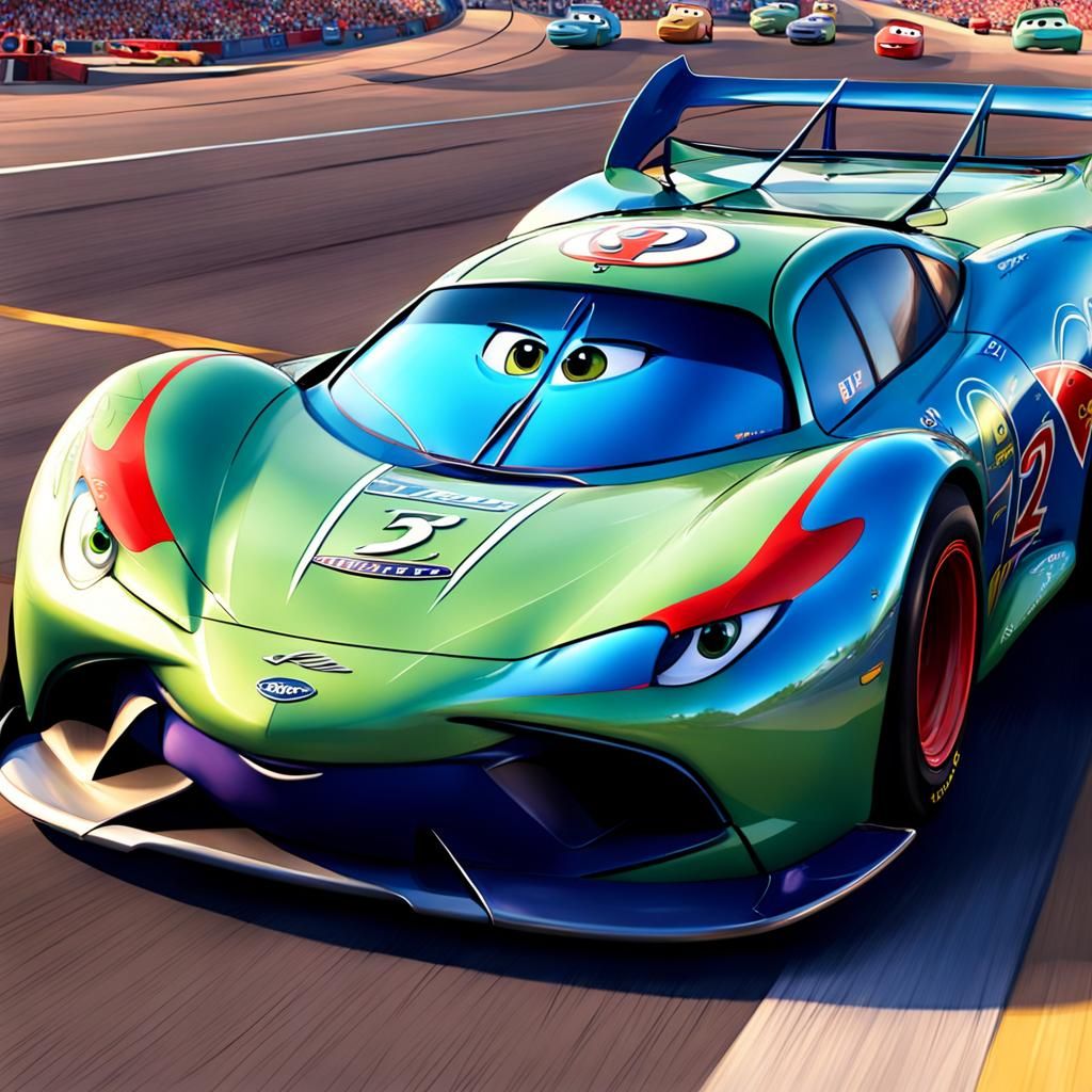 Pixar-Style Animated Car Eyes