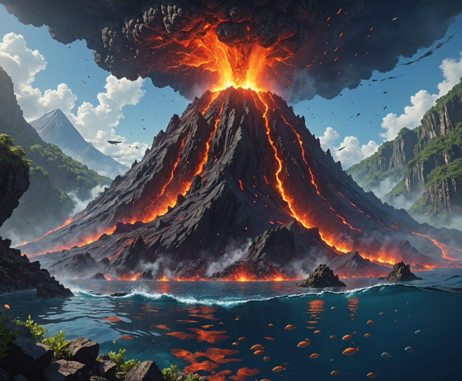 Active volcano